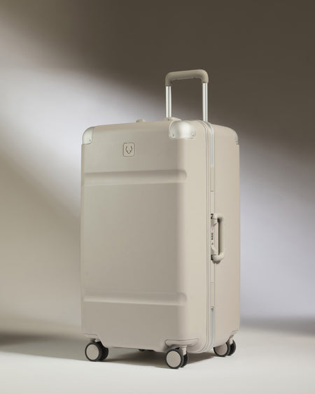 Trunk Luggage in Sandstone - Heritage Stripe