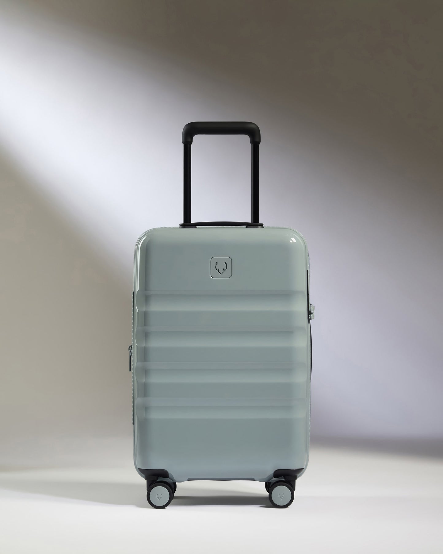 Expandable Carry-on Luggage in Mist Blue Gloss - Icon Stripe