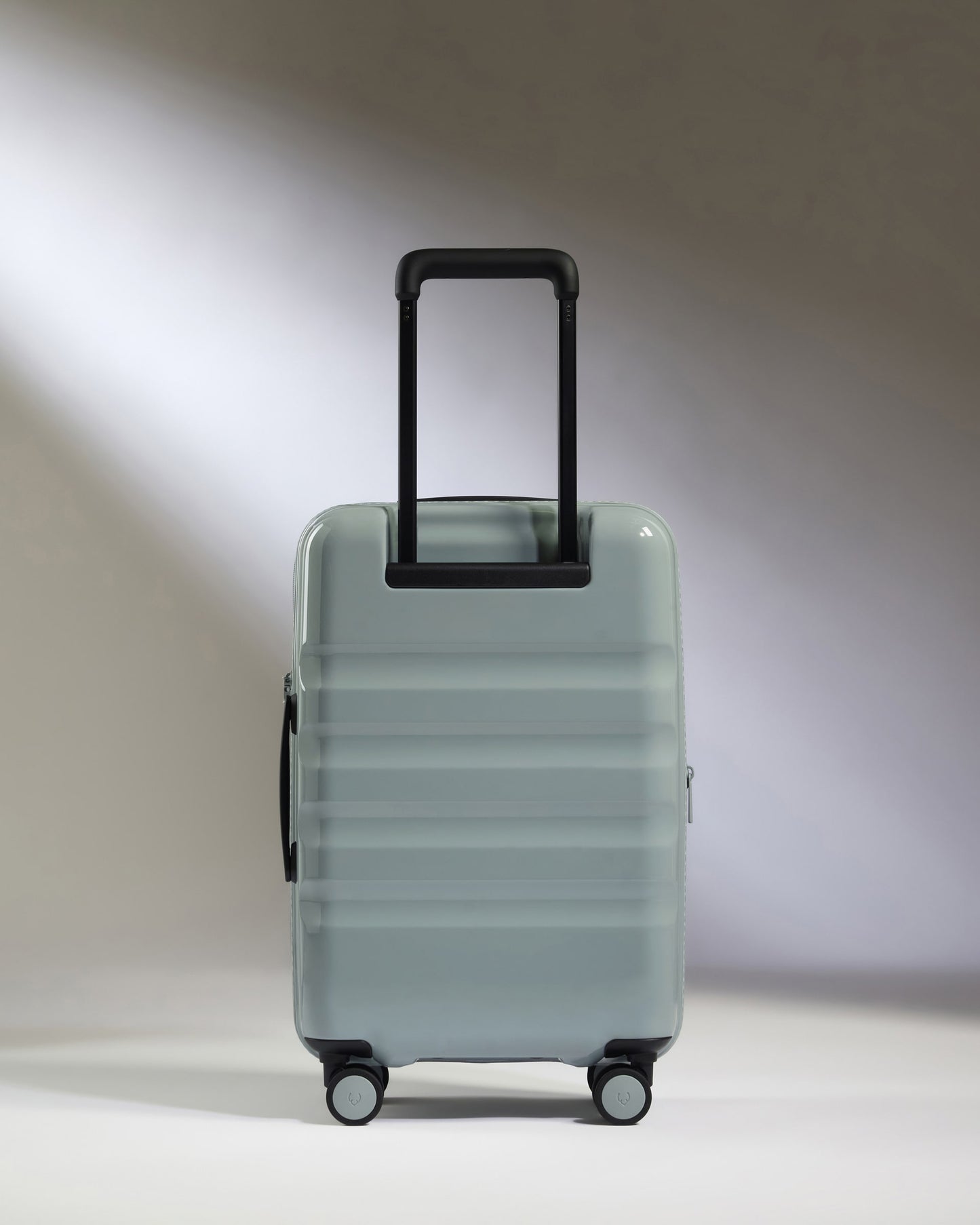Expandable Carry-on Luggage in Mist Blue Gloss - Icon Stripe