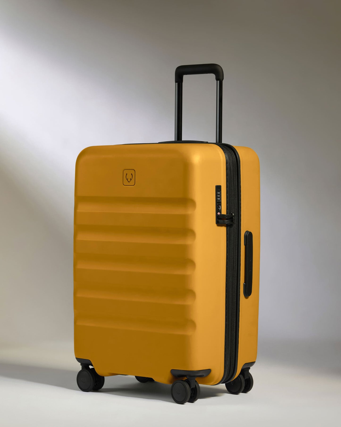 Large Carry-on Luggage Set in Mustard Yellow - Icon Stripe