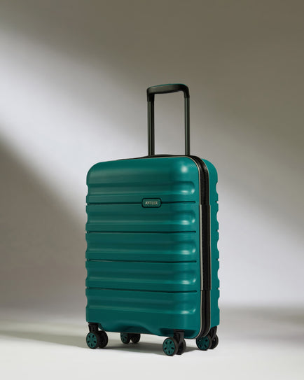Expandable Carry-on Luggage in Deep Teal - Lincoln