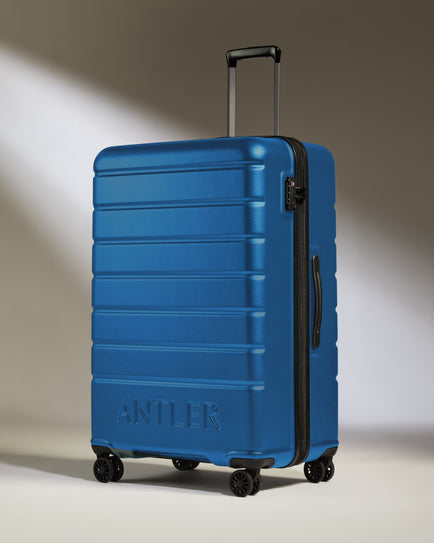 Large Luggage in Bold Blue - Logo