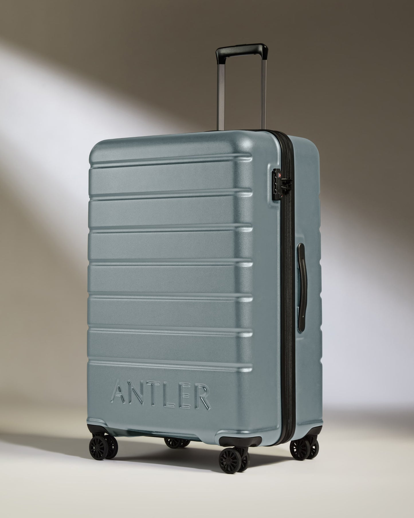 Expandable Carry-on Luggage Set in Cool Grey - Logo