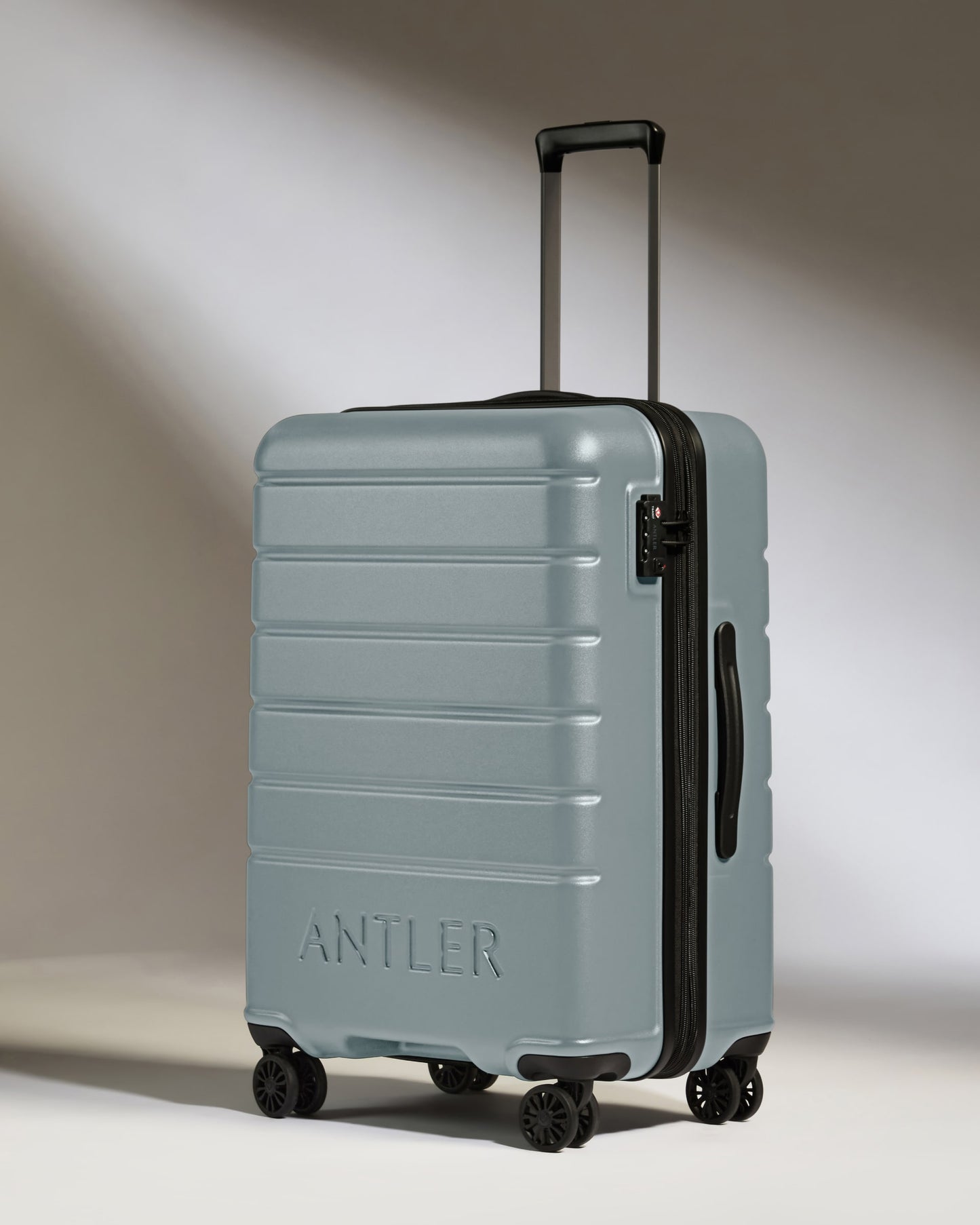 Expandable Carry-on Luggage Set in Cool Grey - Logo
