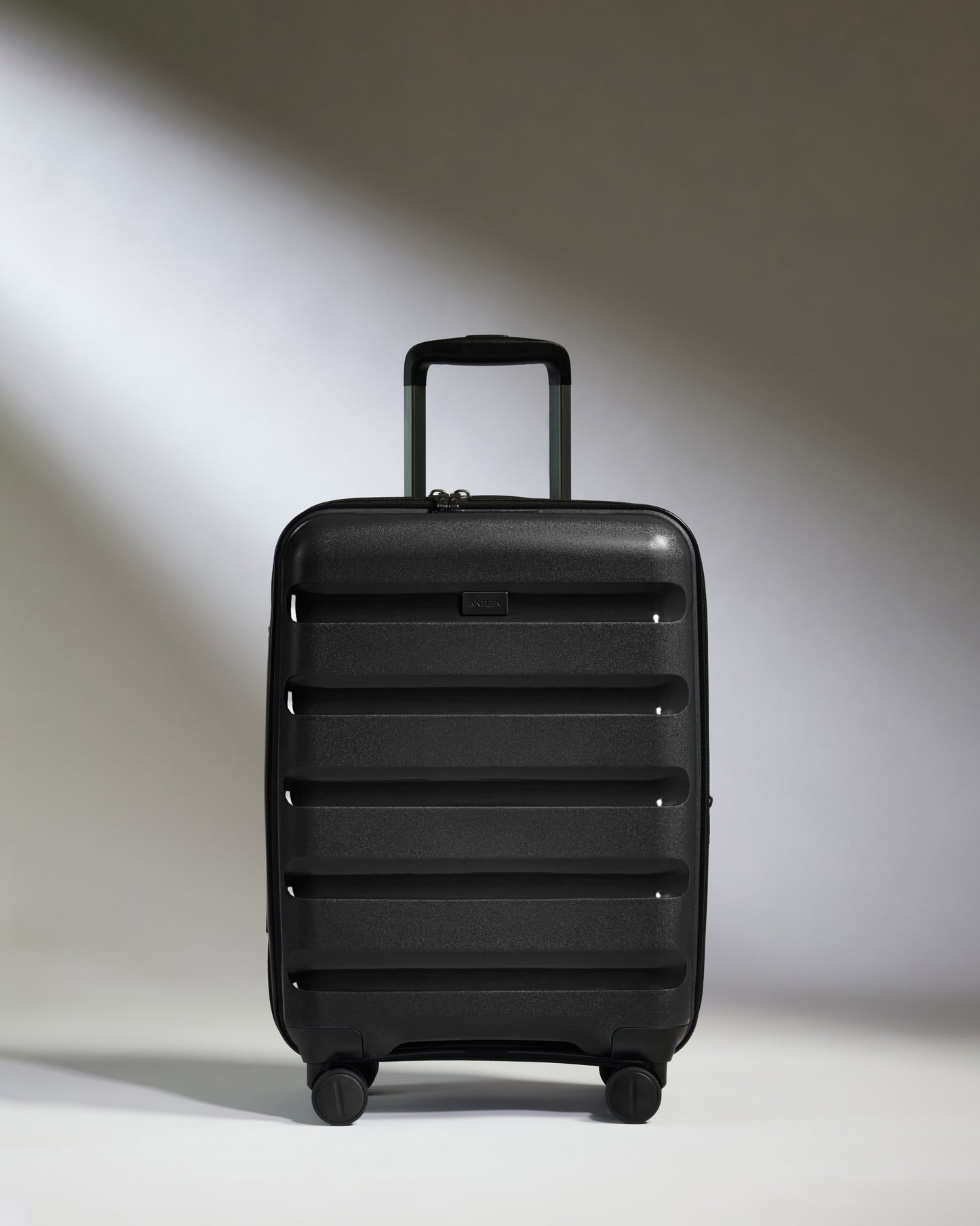 Expandable Carry-on Luggage in Black - Logo Stripe