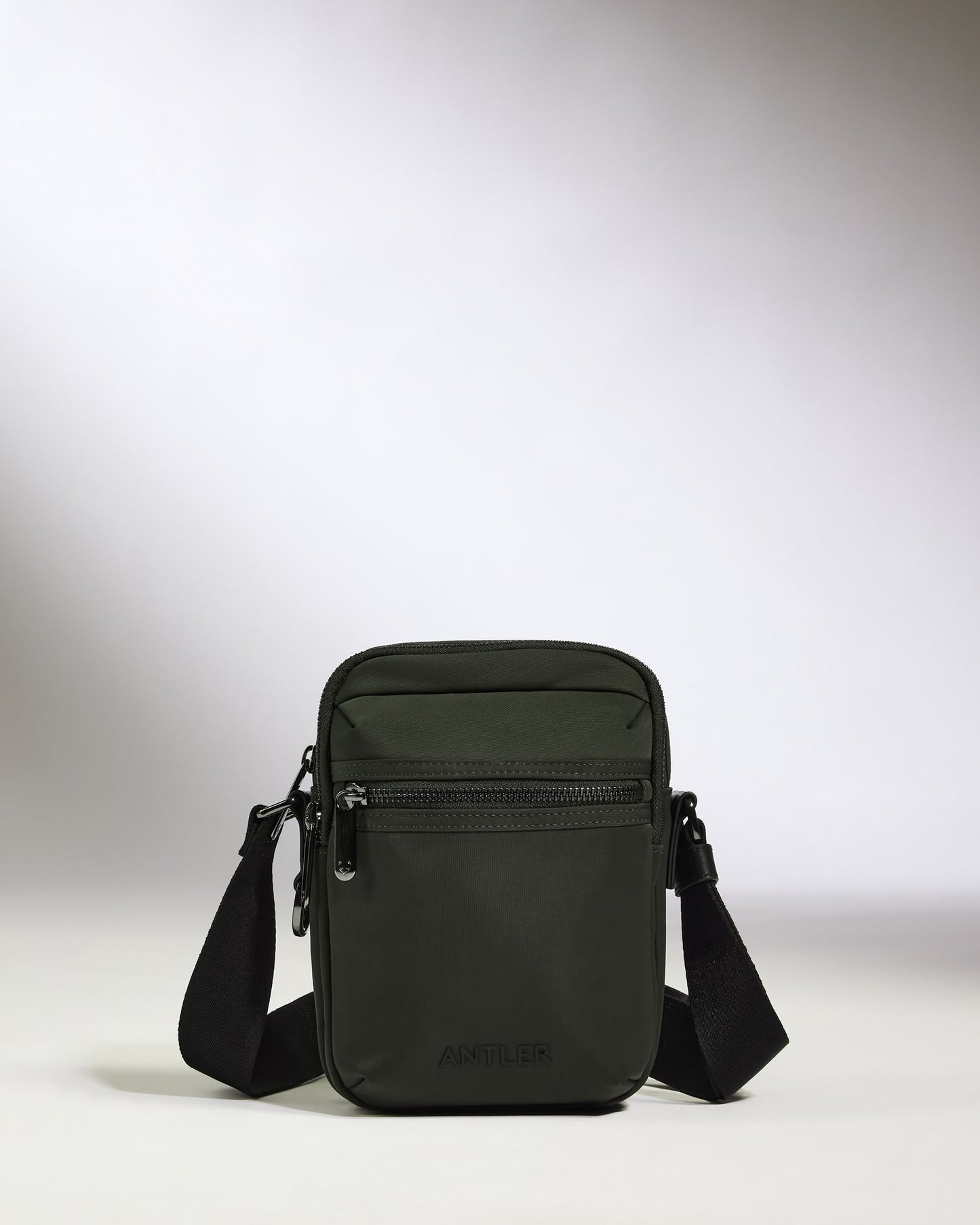 Icon Crossbody Bag in Dark Khaki Green