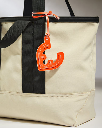 Leather Bag Charm in Coral - Summer Capsule