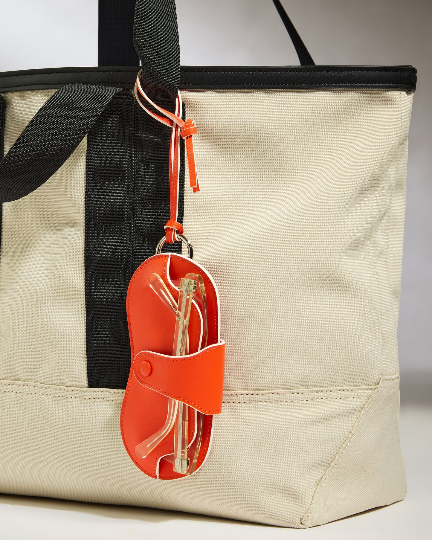 Leather Sunglasses Case in Coral - Summer Capsule