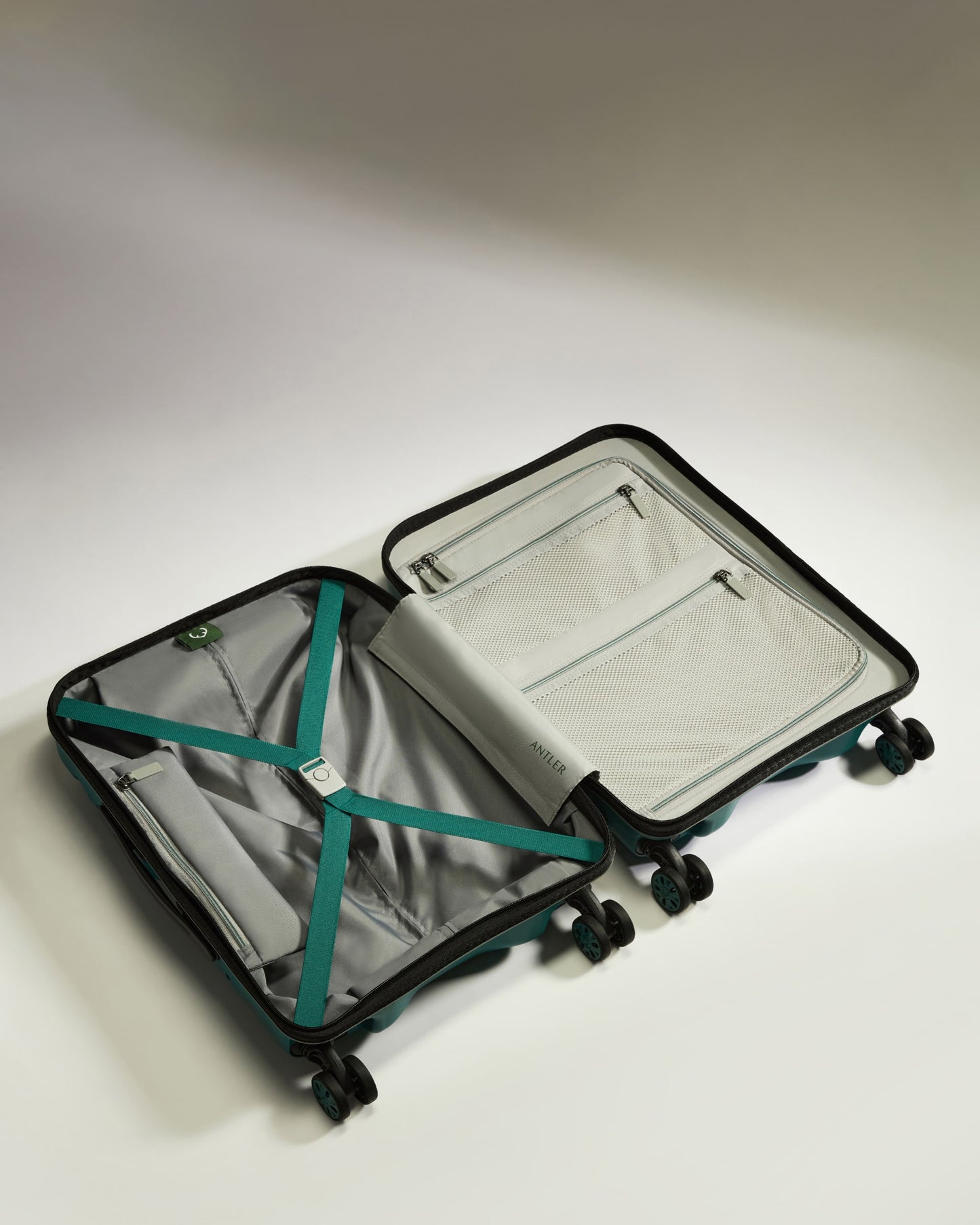 Expandable Carry-on Luggage in Deep Teal - Lincoln