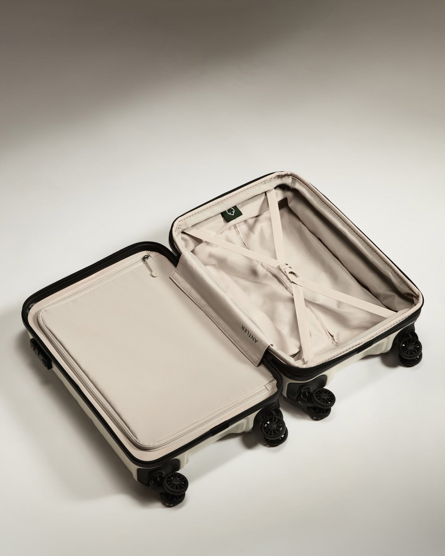 Expandable Carry-on Luggage in Arctic Grey - Logo
