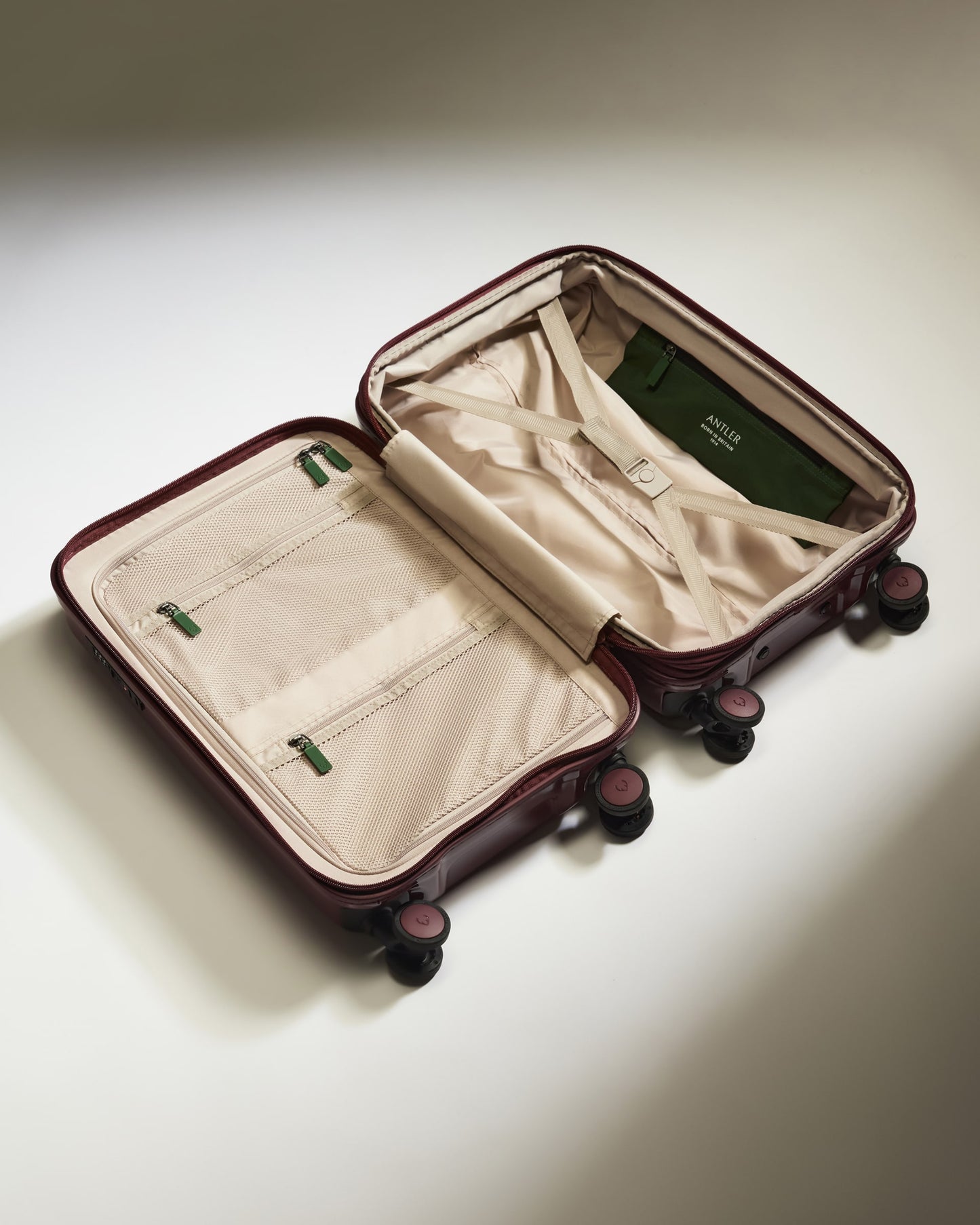 Expandable Carry-on Luggage in Cedar Red Gloss - Icon Stripe