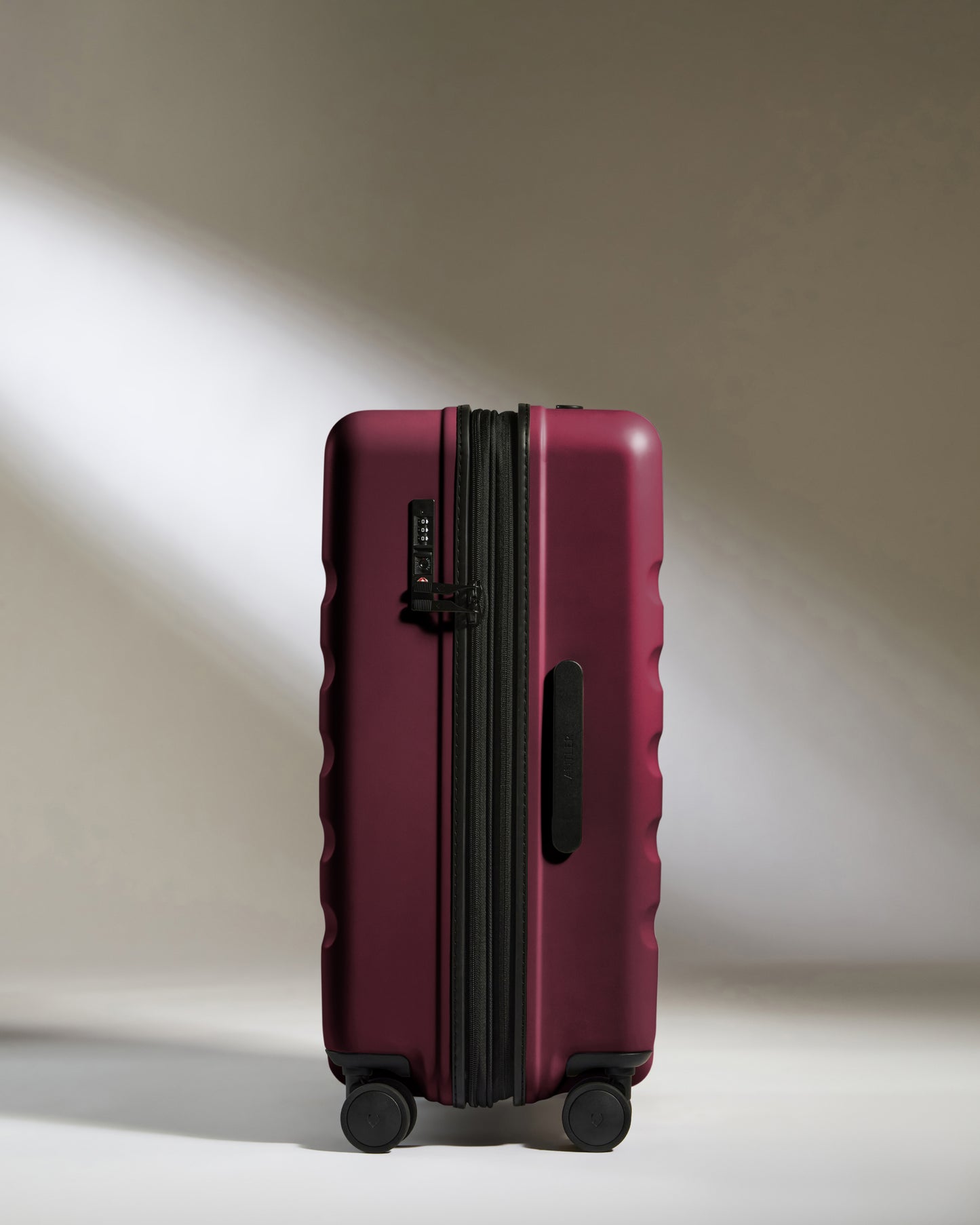Medium Luggage in Heather Purple - Icon Stripe