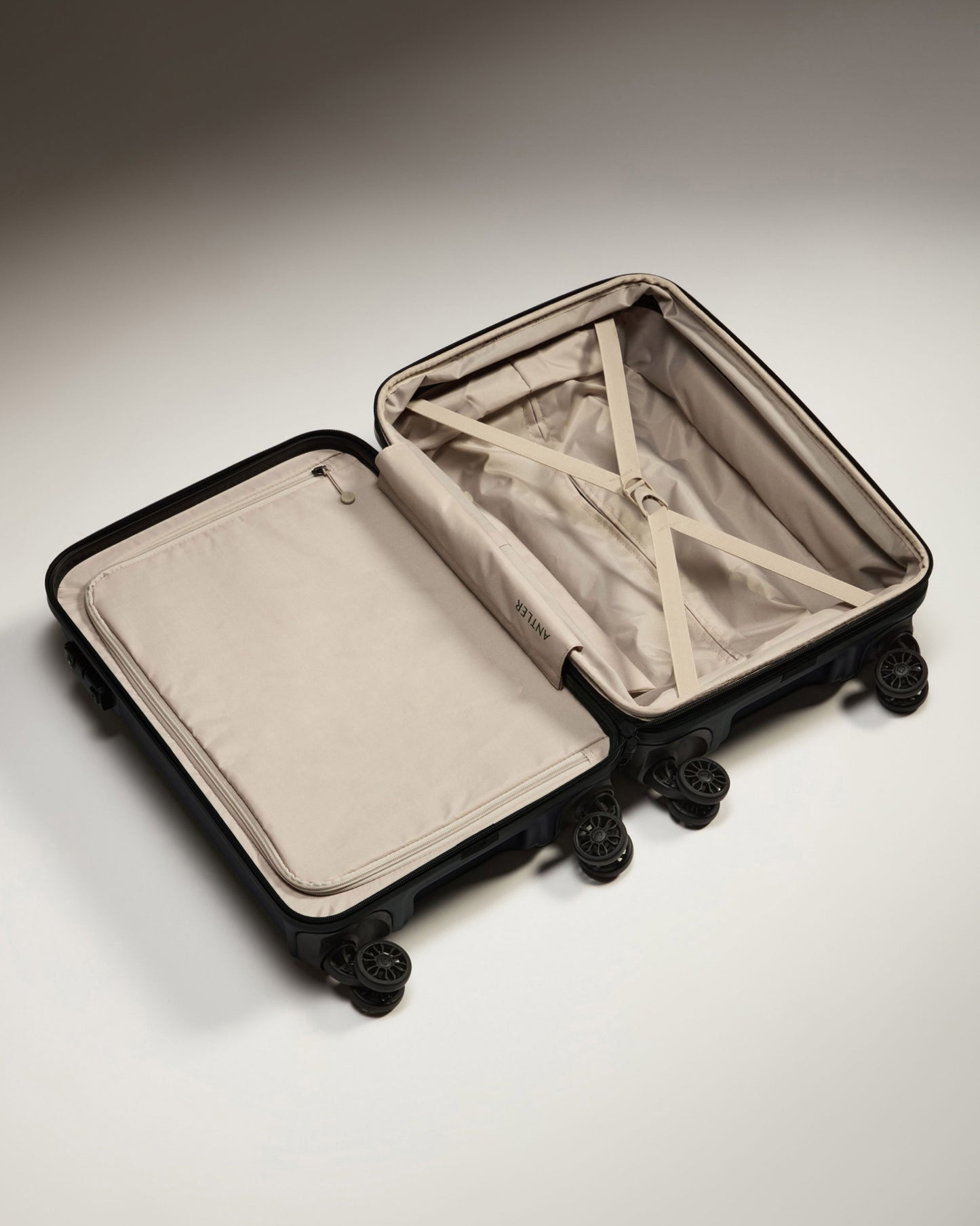 Expandable Carry-on Luggage in Dark Purple - Logo