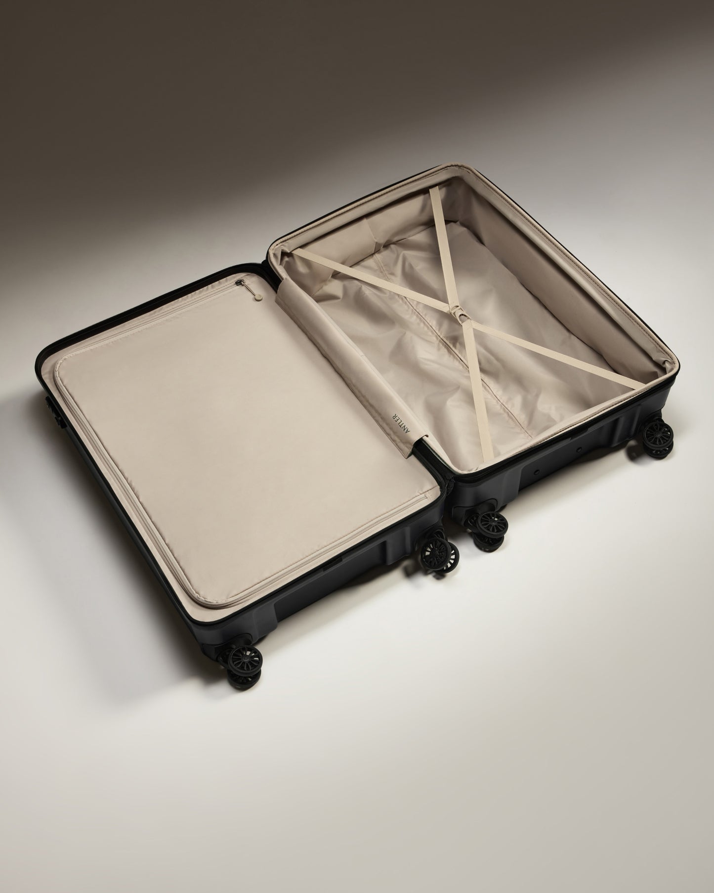 Large Luggage in Dark Purple - Logo