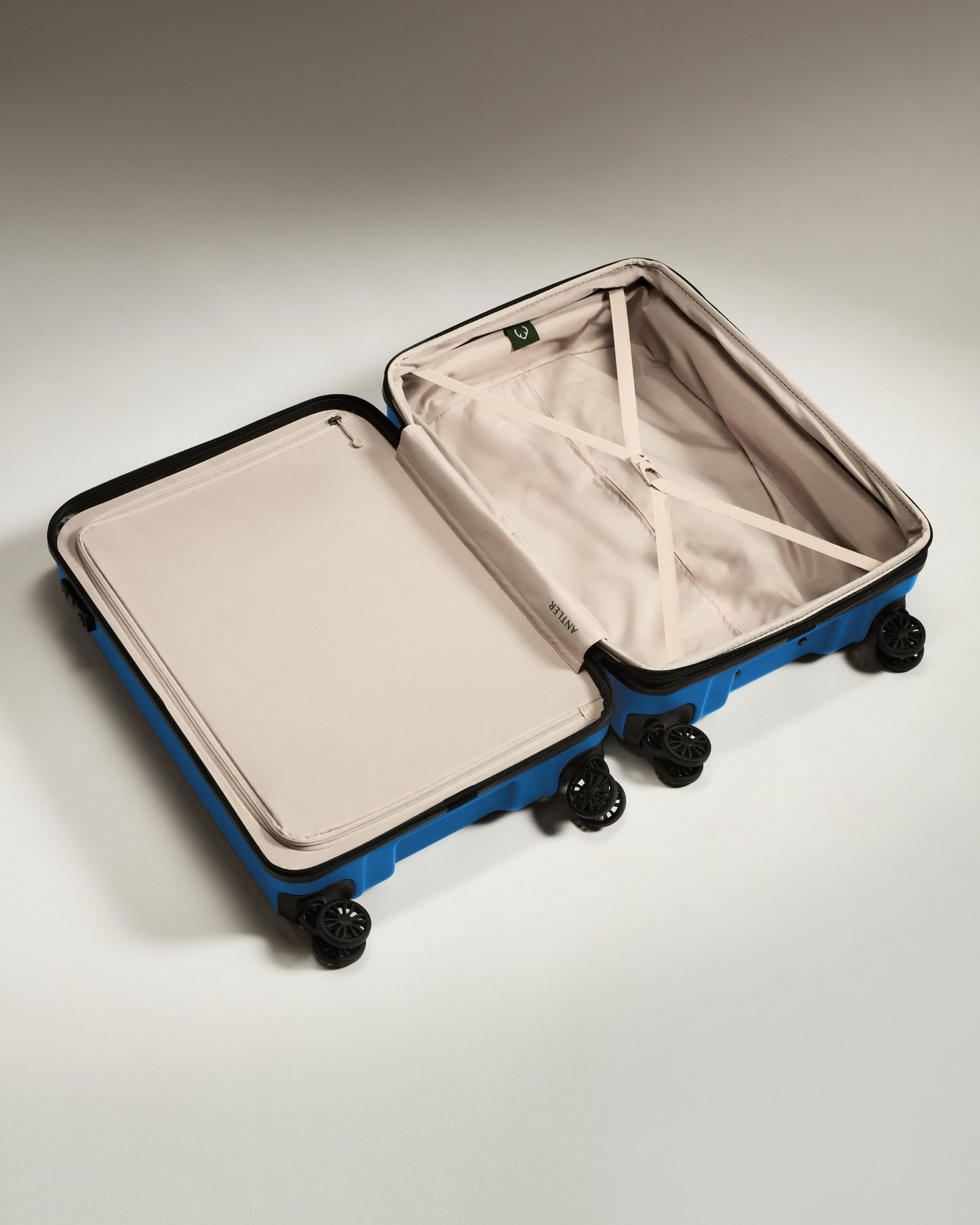Medium Luggage in Bold Blue - Logo