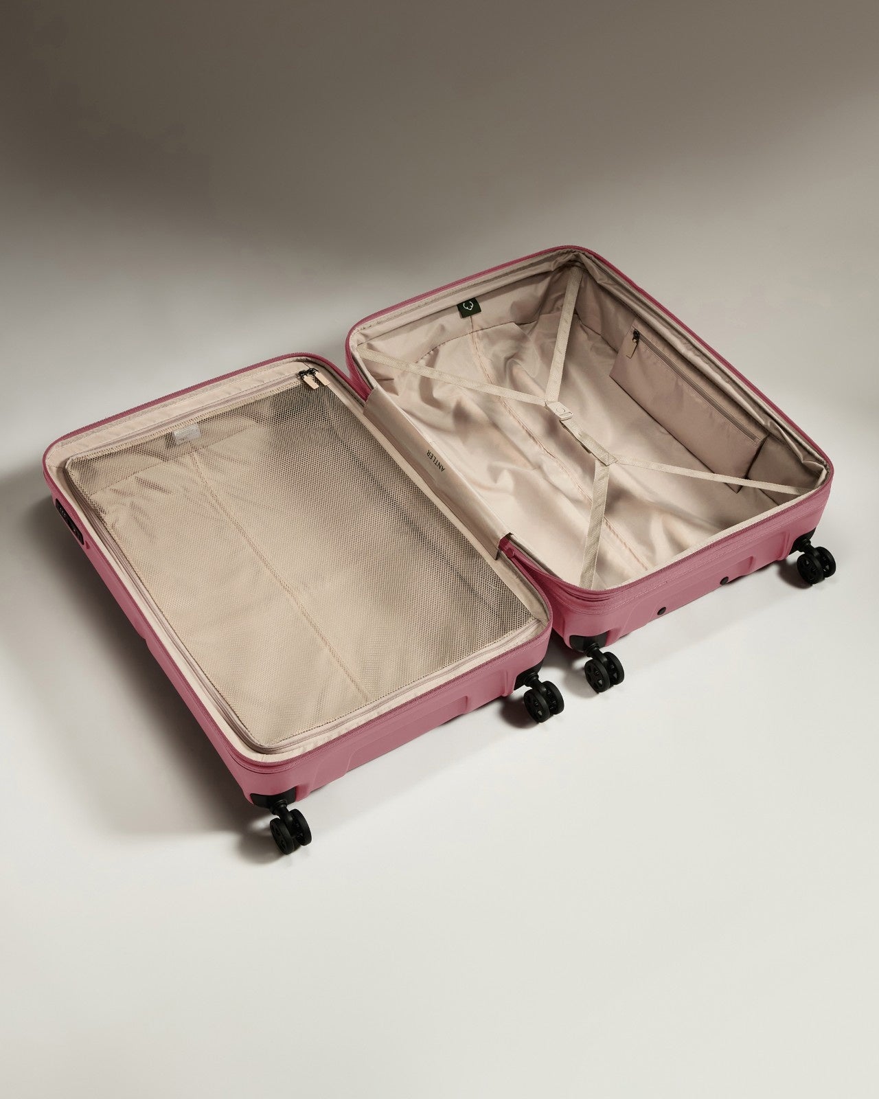 Large Luggage in Clay Pink - Single Stripe