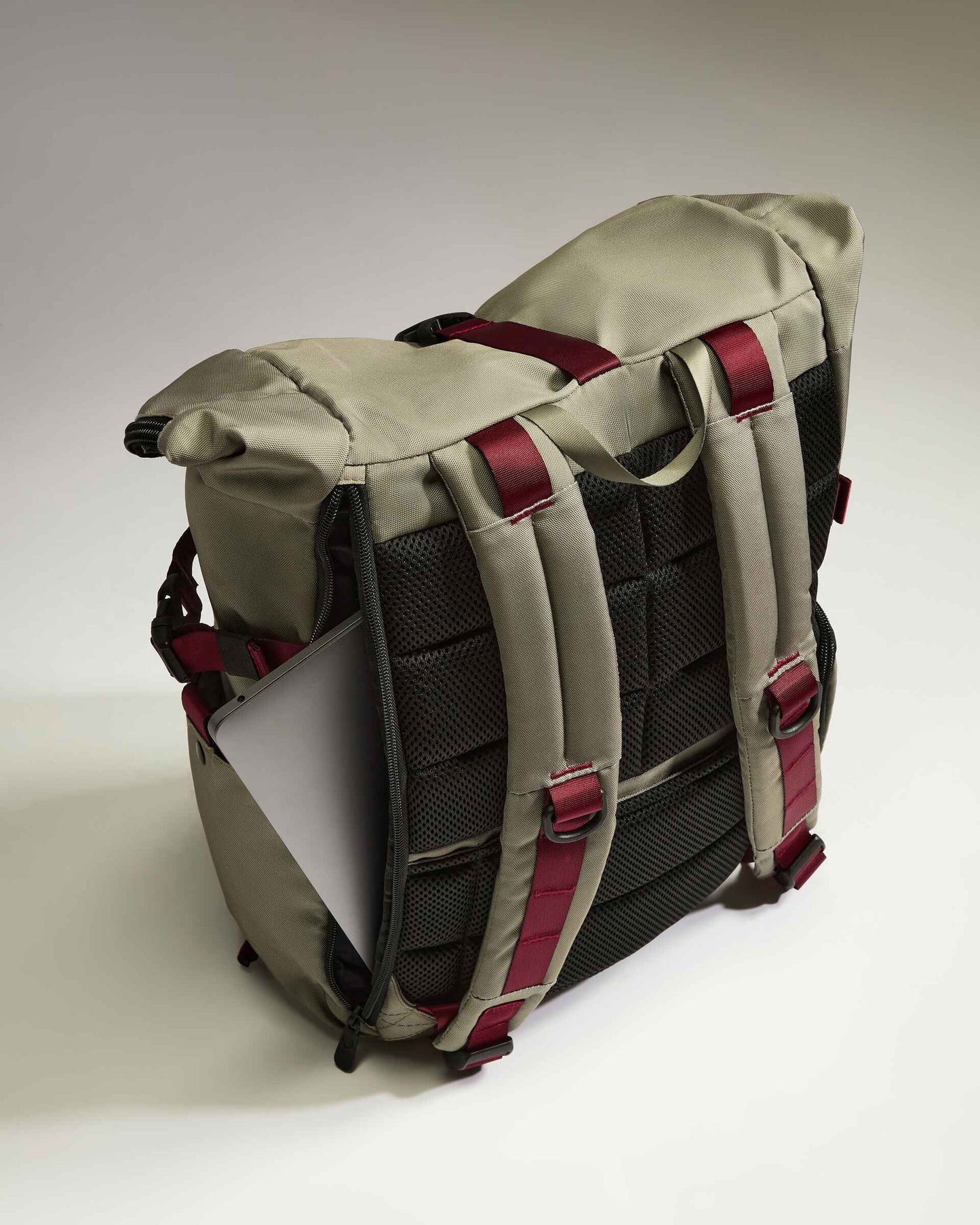 Discovery Roll Top Backpack in Mist Blue