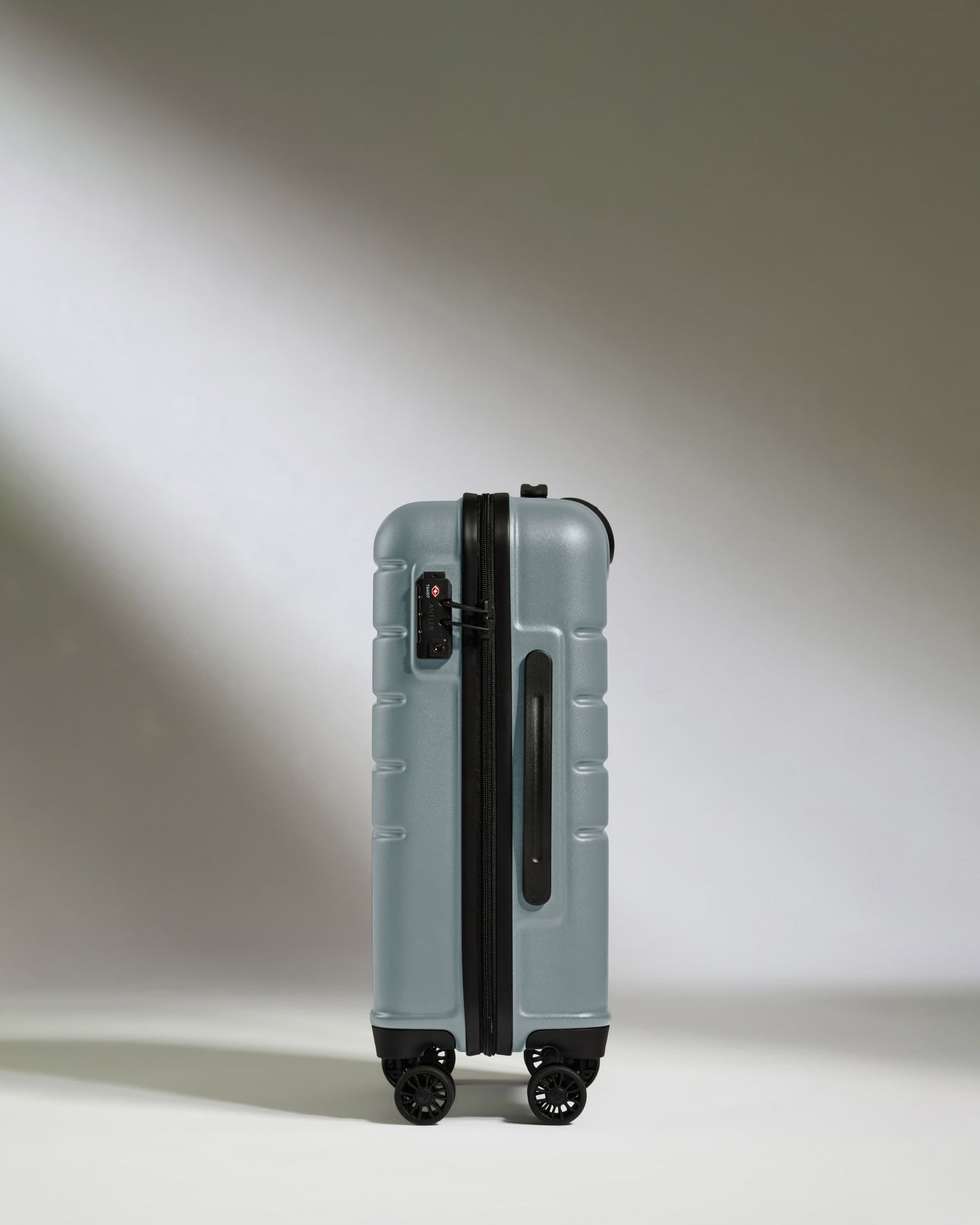 Expandable Carry-on Luggage in Cool Grey - Logo
