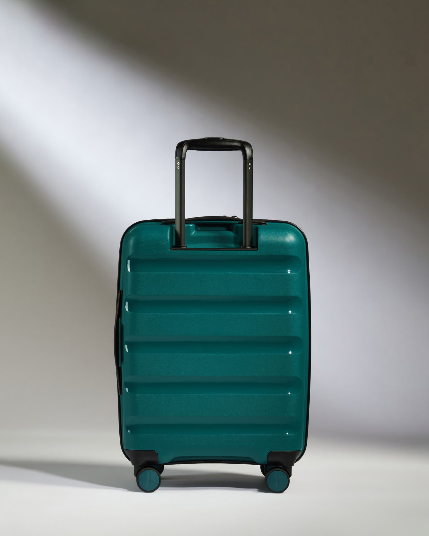 Expandable Carry-on Luggage in Deep Teal - Logo Stripe