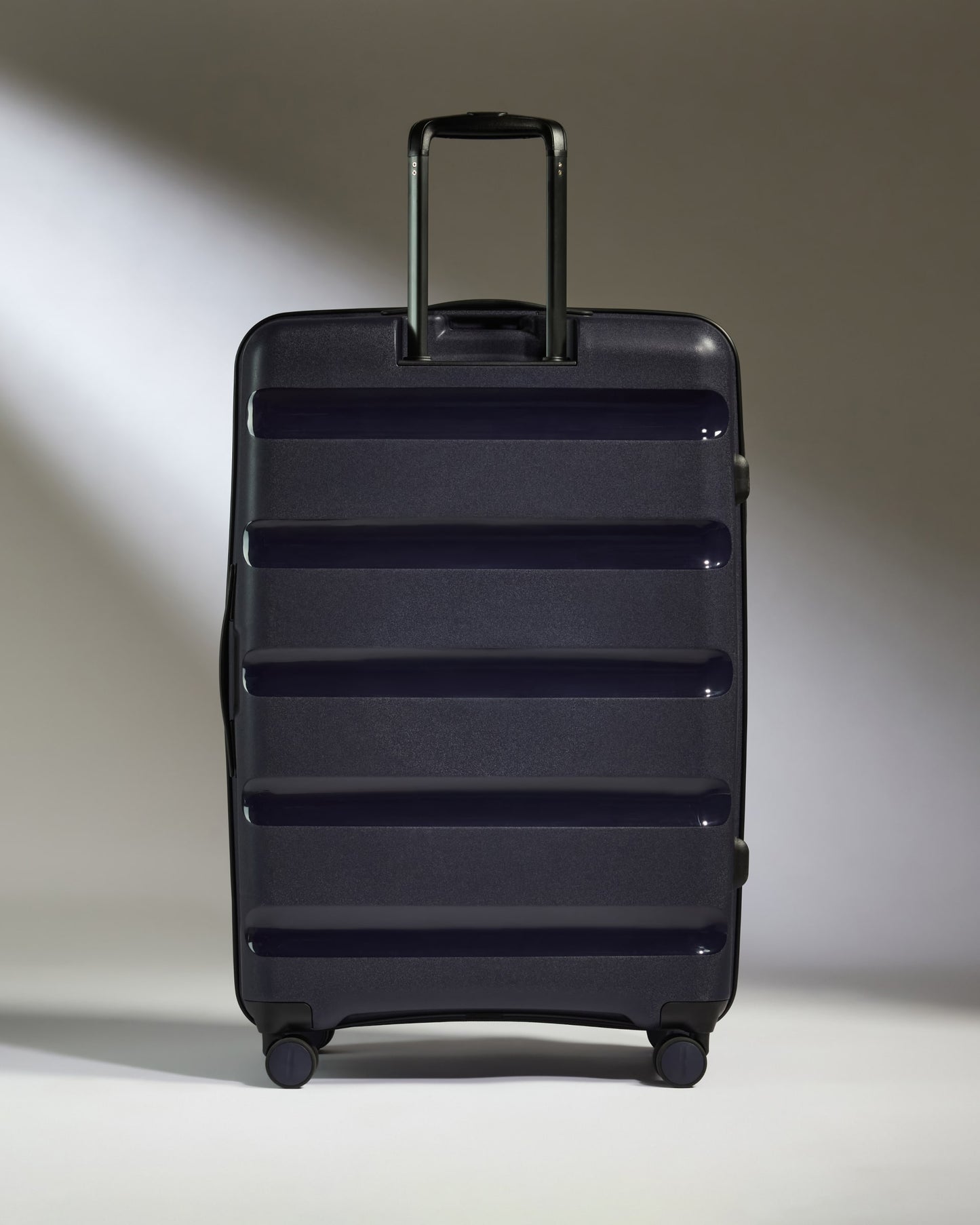 Large Luggage in Navy - Logo Stripe