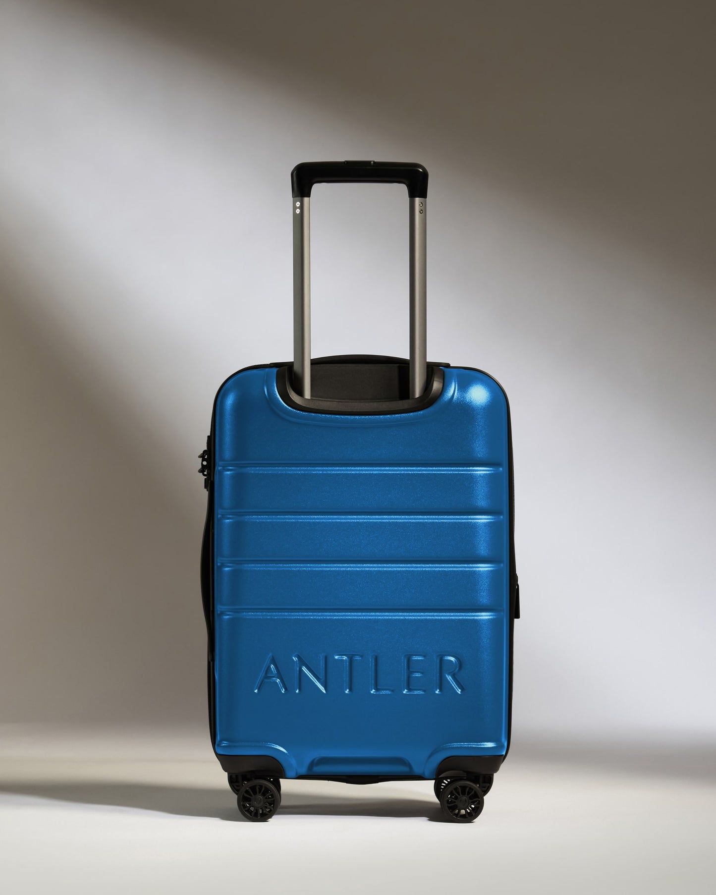 Expandable Carry-on Luggage in Bold Blue - Logo