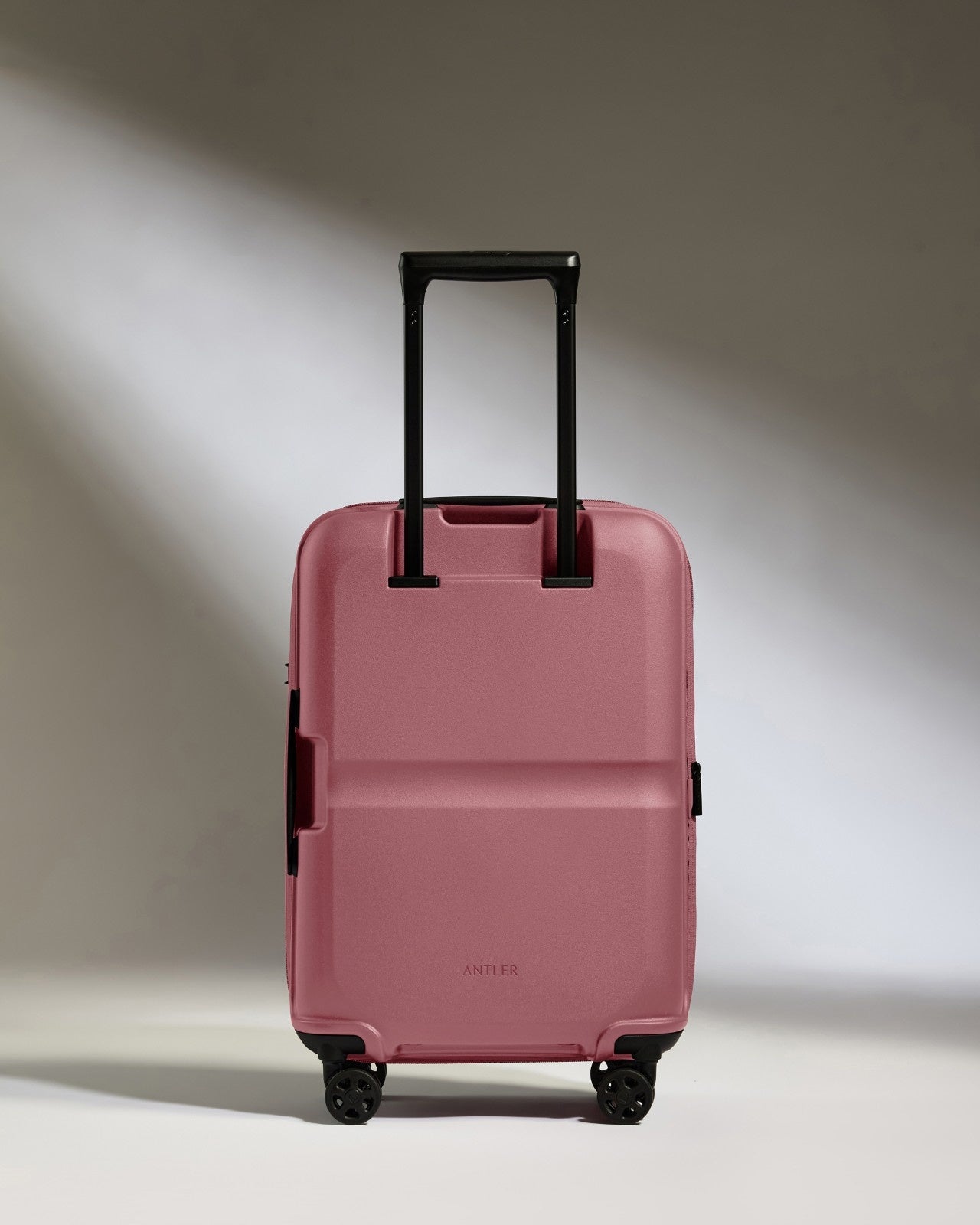 Expandable Carry-on Luggage in Clay Pink - Single Stripe