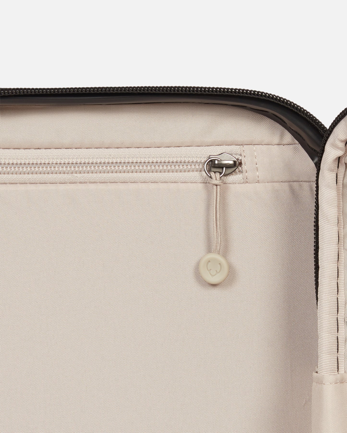 Large Luggage in Black - Logo