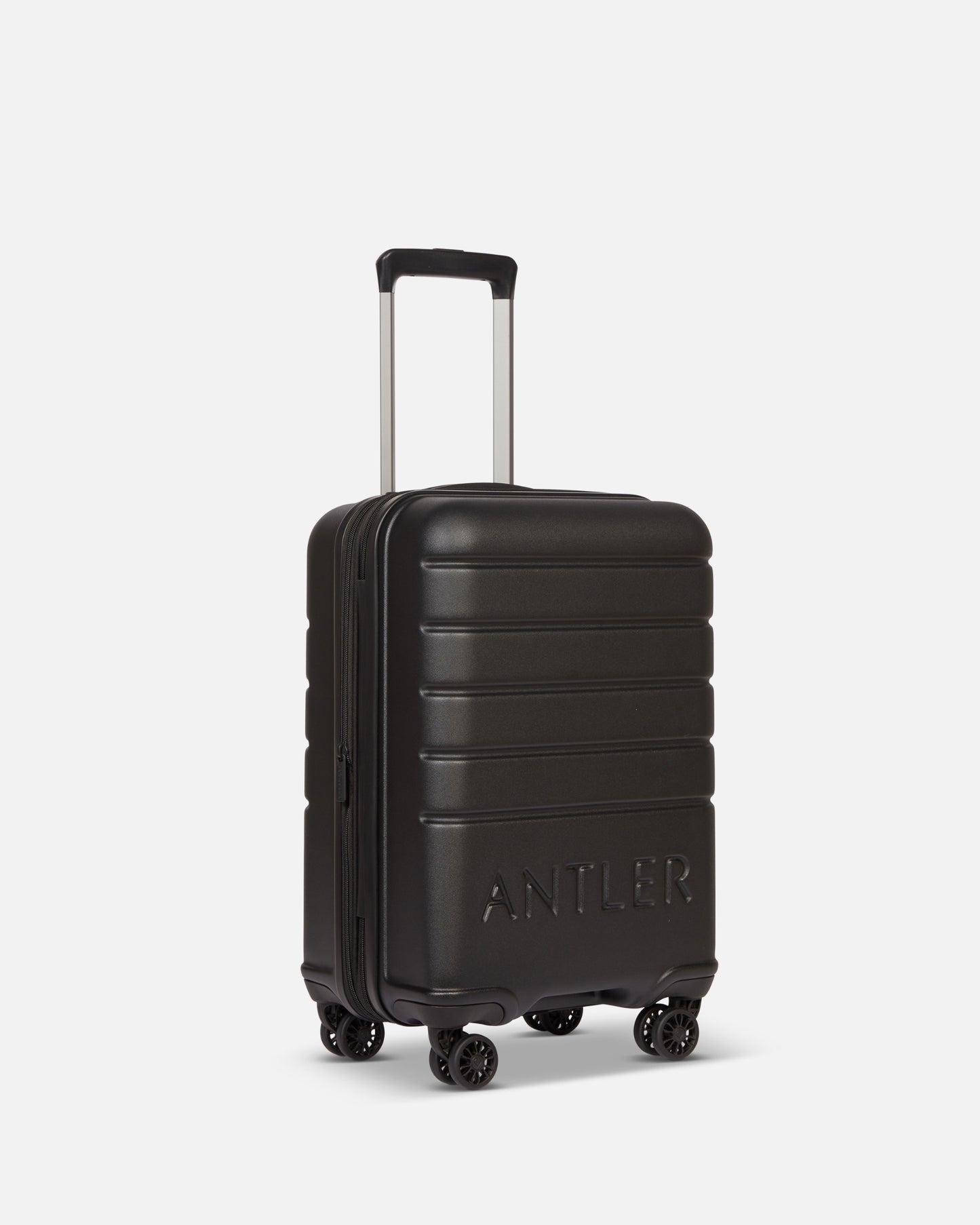 Expandable Carry-on Luggage Set in Black - Logo