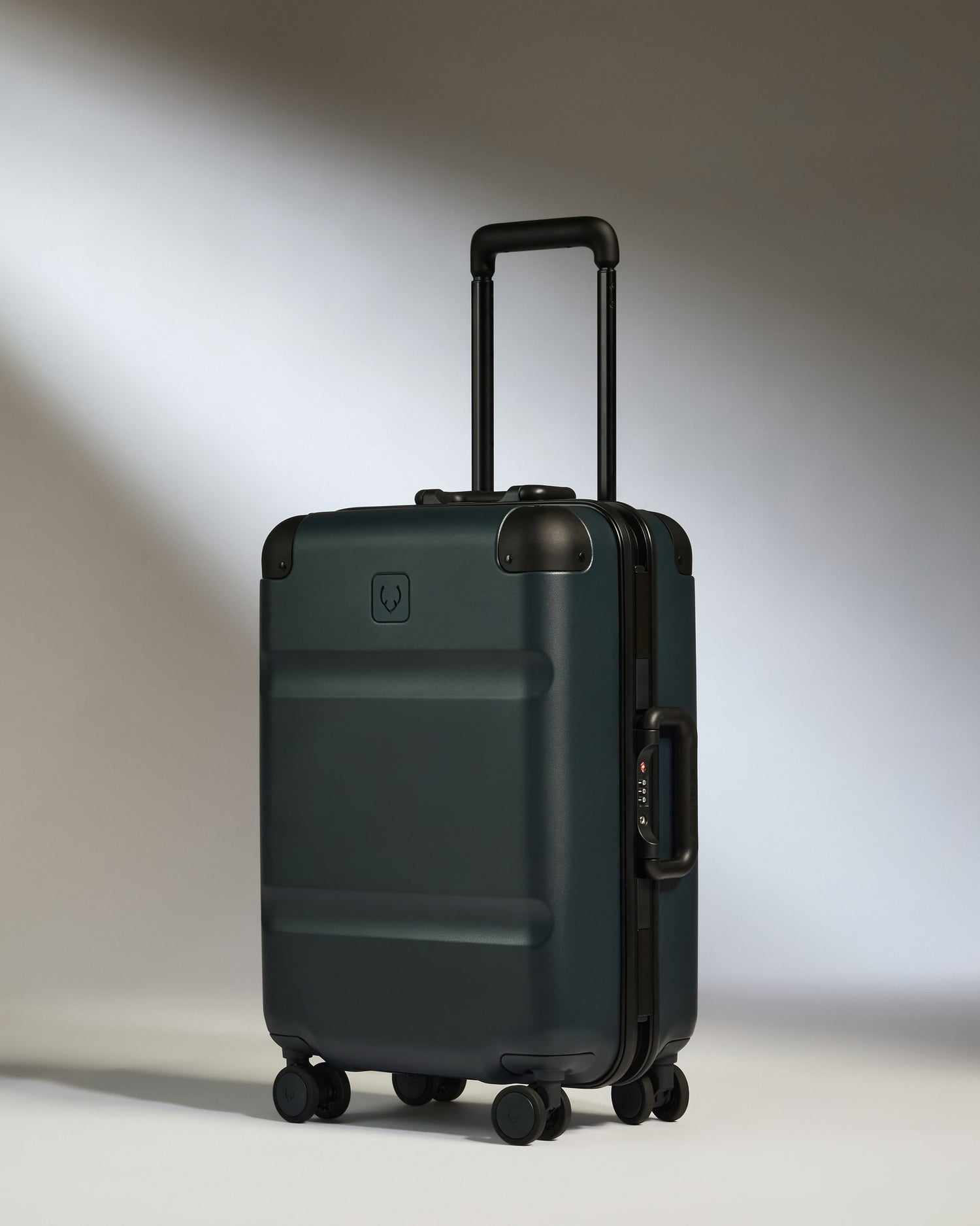 a black suitcase with wheels