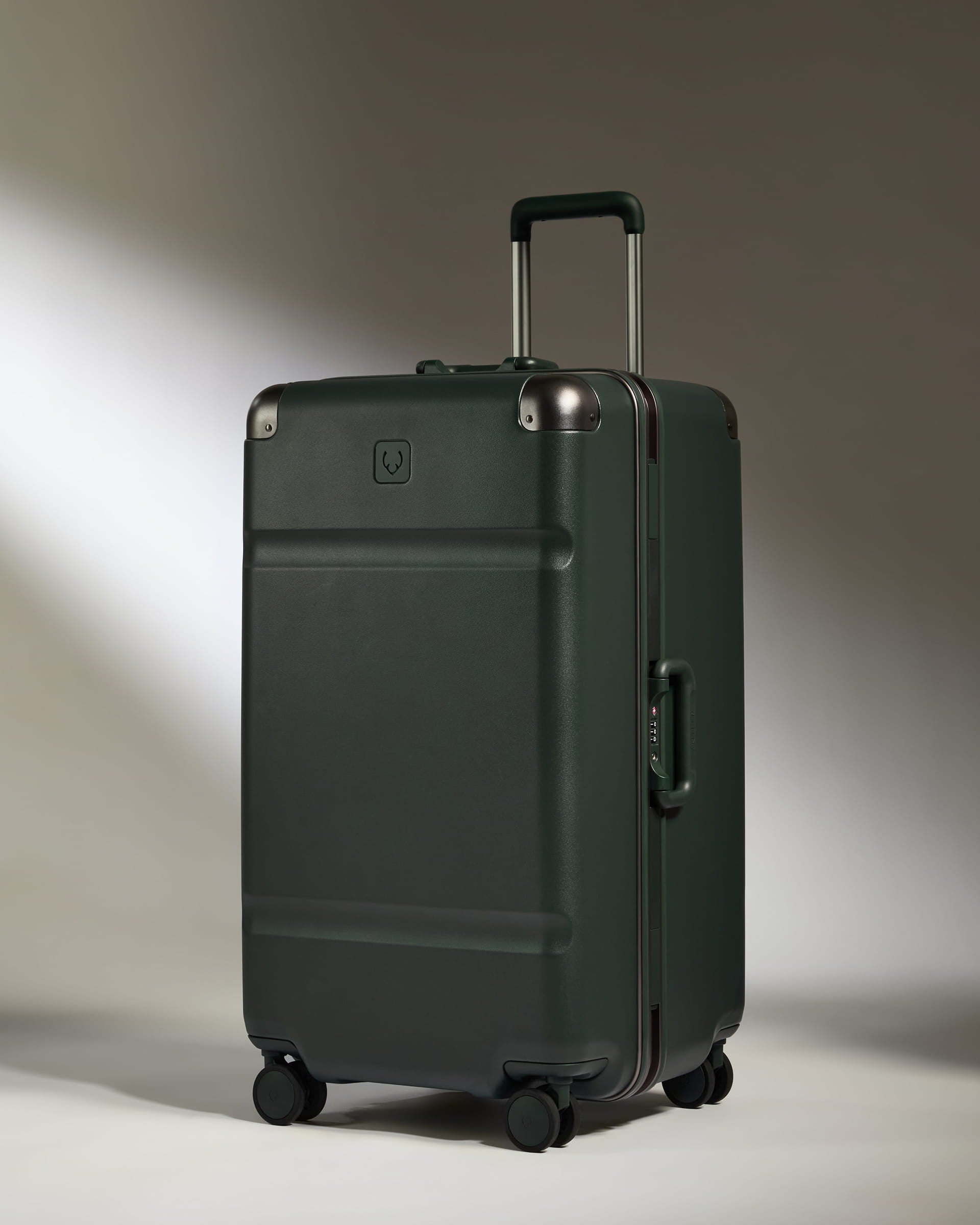 Trunk Luggage in Green - Heritage Stripe | Premium Hard Shell