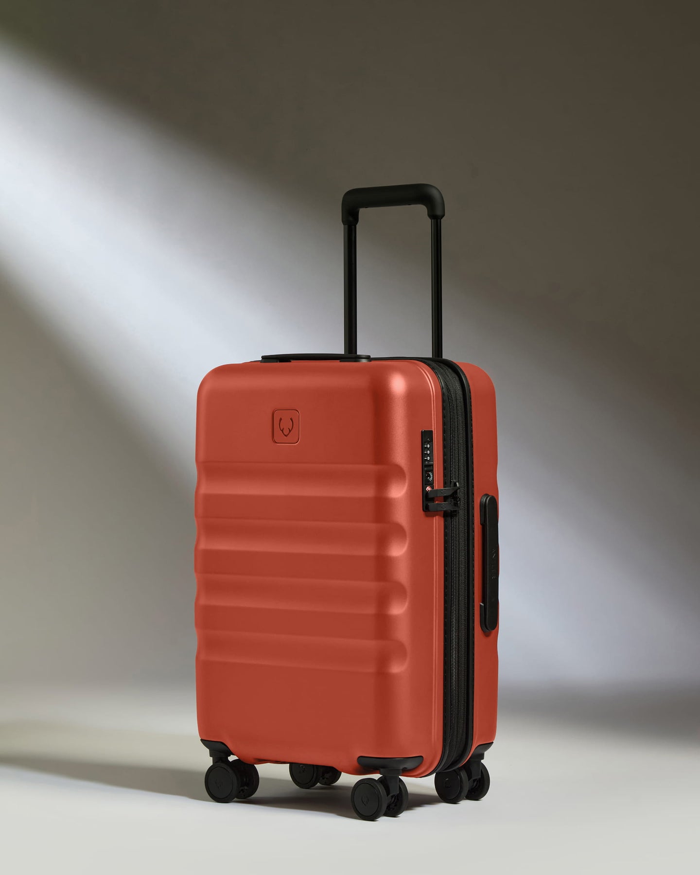Expandable Carry-on Luggage in Buckthorn Red - Icon Stripe
