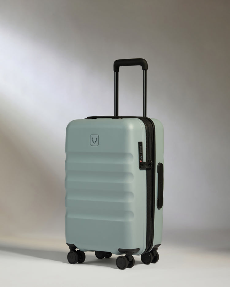Expandable Carry-on Luggage in Mist Blue - Icon Stripe