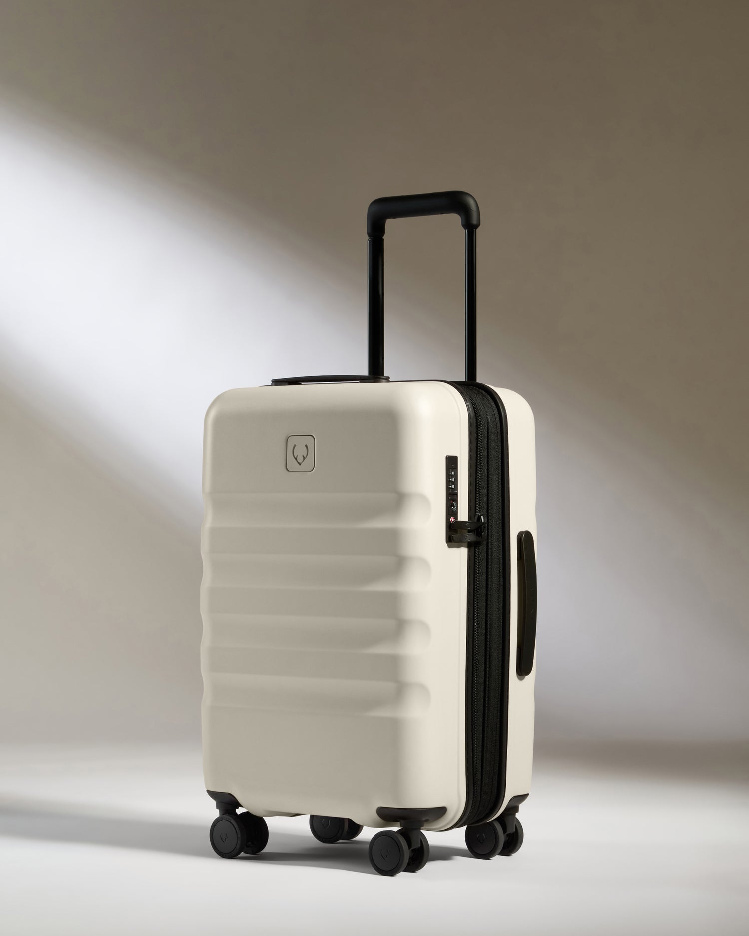 Expandable Carry-on Luggage in Taupe - Icon Stripe