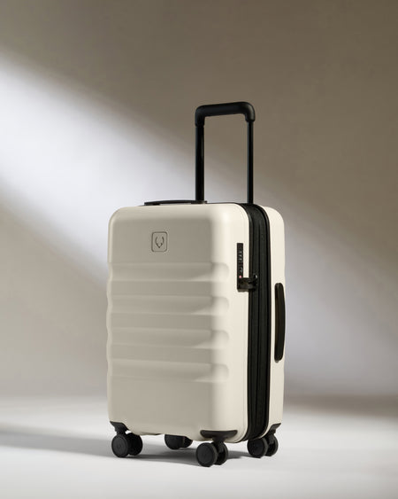 Expandable Carry-on Luggage in Taupe - Icon Stripe