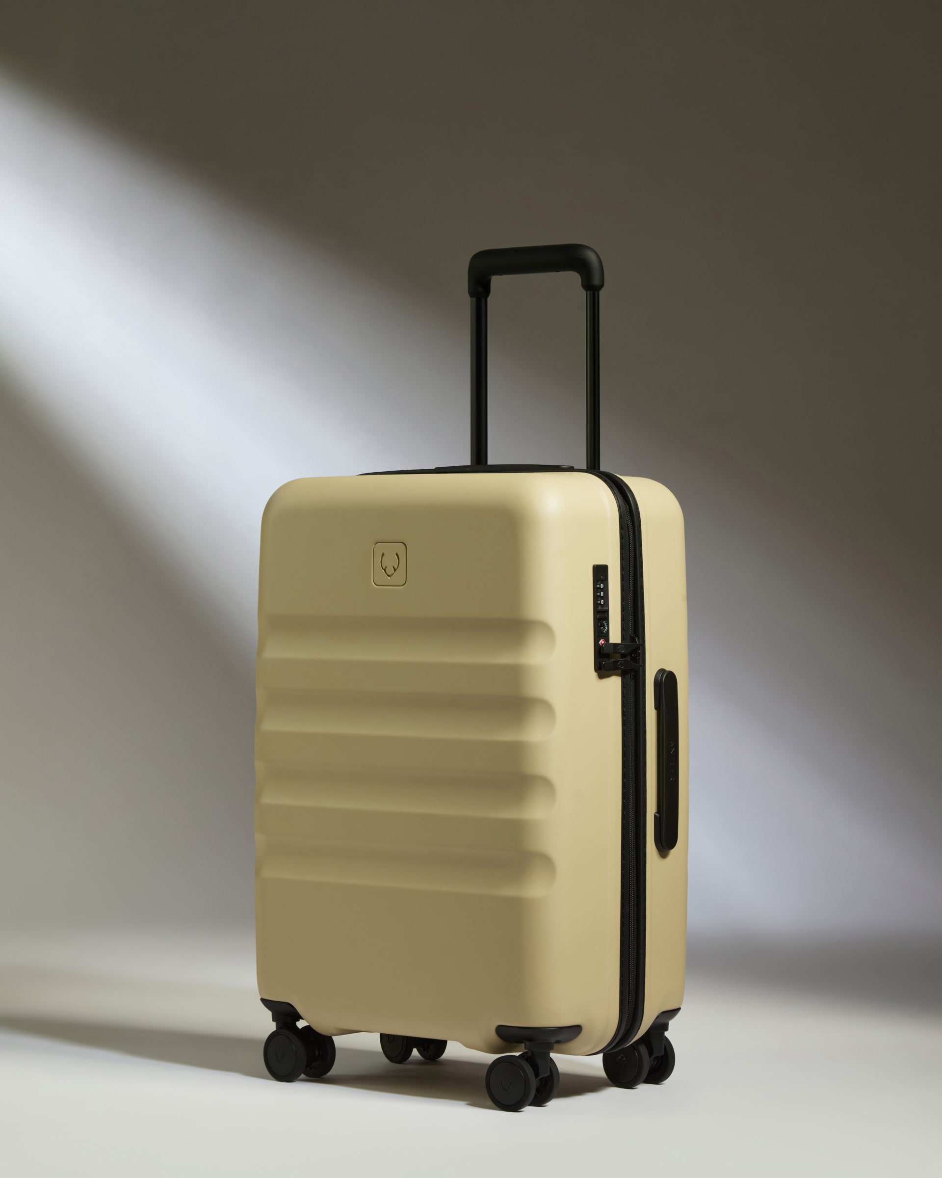 a suitcase with wheels and handle