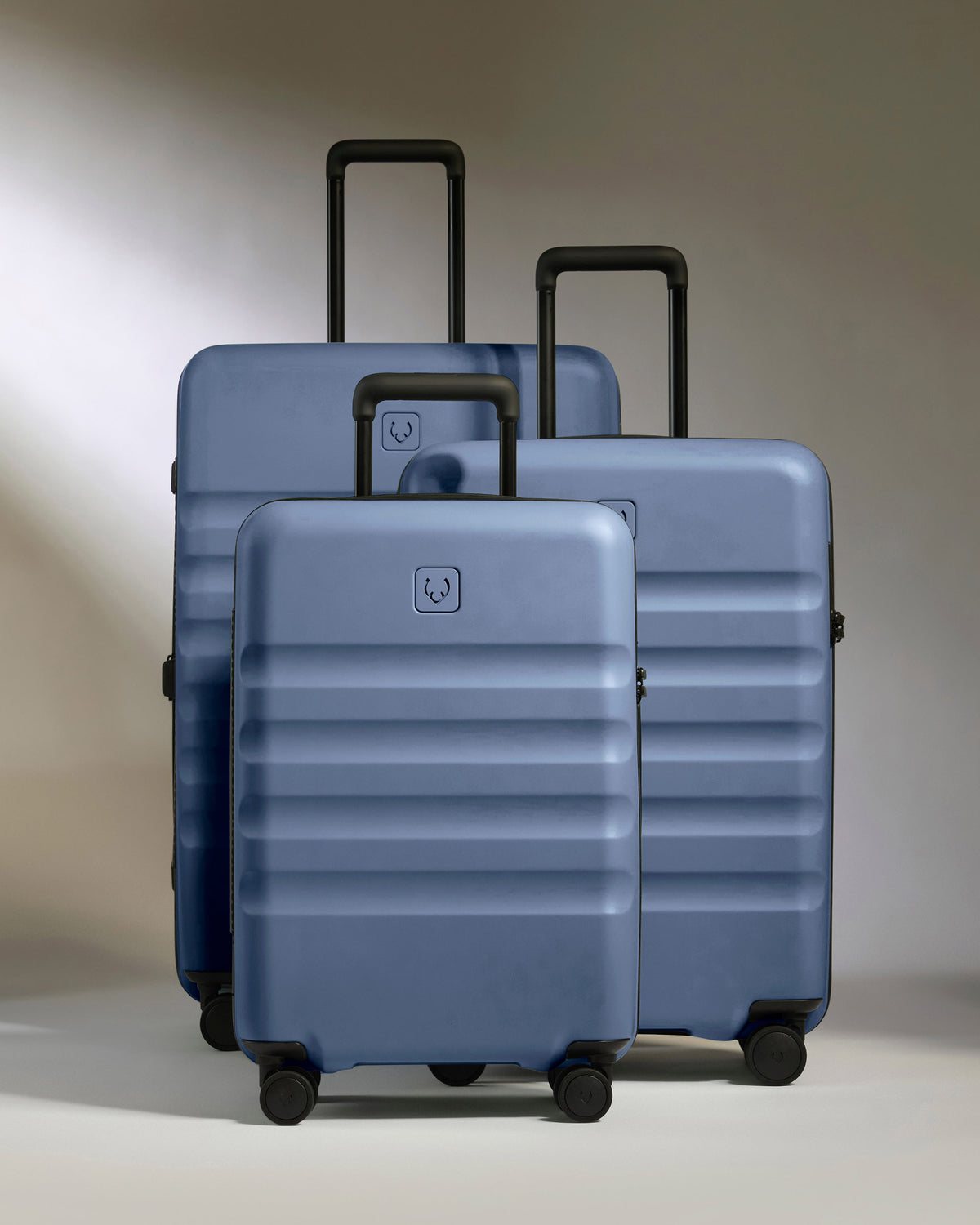 Large Carry-on Luggage Set in Ocean Blue - Icon Stripe