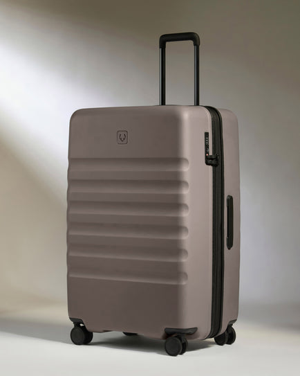 Large Luggage in Pebble Grey - Icon Stripe