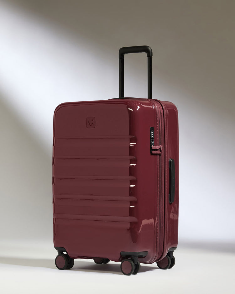 Medium Luggage in Cedar Red Gloss - Icon Stripe