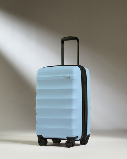 Expandable Carry-On Luggage in Stone Blue - Juno