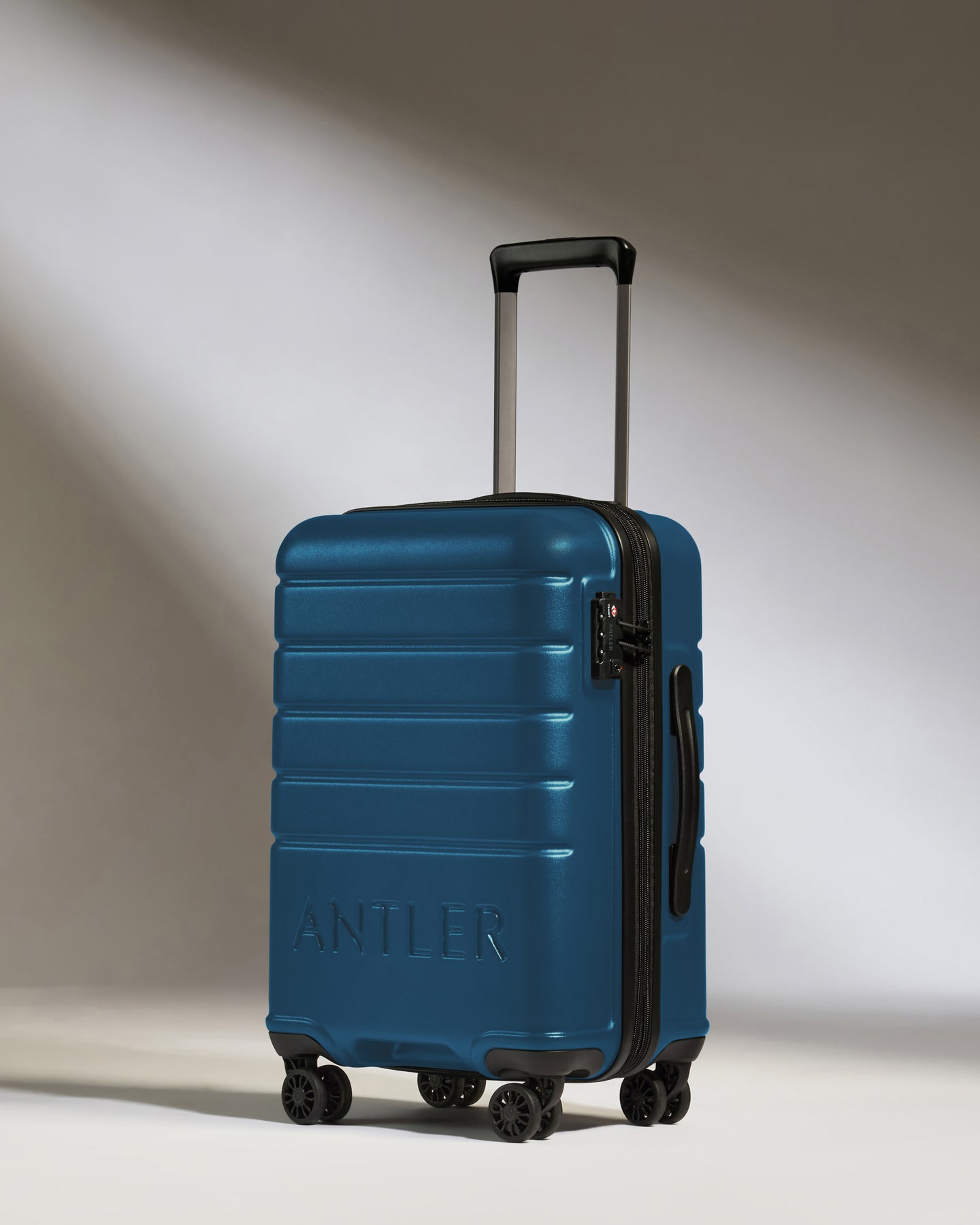 Expandable Carry-on Luggage in Bold Blue - Logo