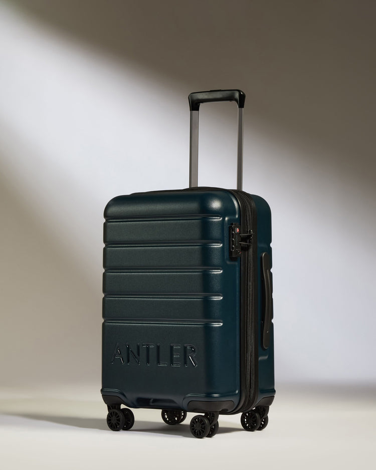 Expandable Carry-on Luggage in Midnight Blue - Logo