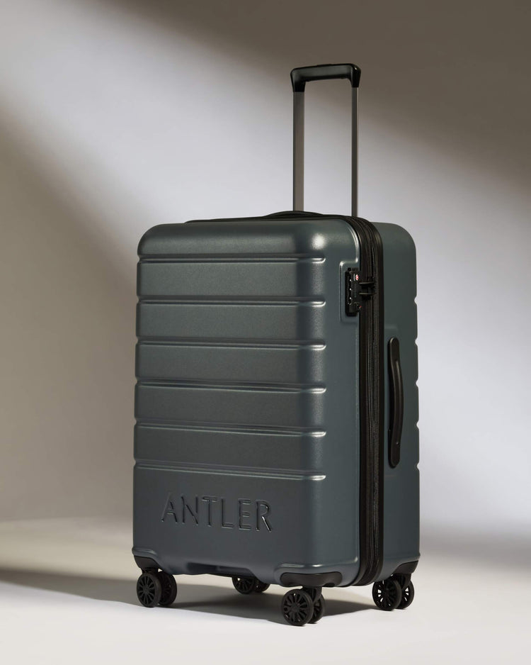 Medium Luggage in Granite Grey - Logo
