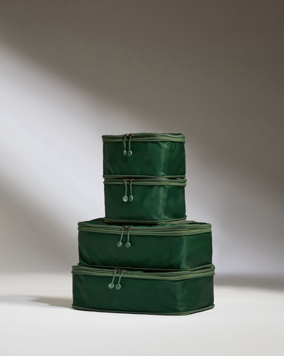 Packing Cubes in Green Set of 4 » Travel Accessories » Packing ...