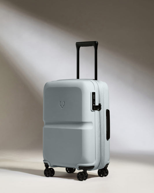 Expandable Carry-on Luggage in Salt Blue - Single Stripe