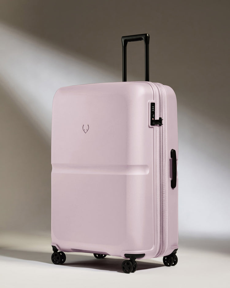 Large Luggage in Dusk Pink - Single Stripe