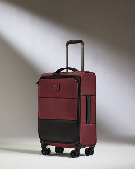 Lightest Expandable Carry-on Luggage in Cedar - Soft Stripe 2.0