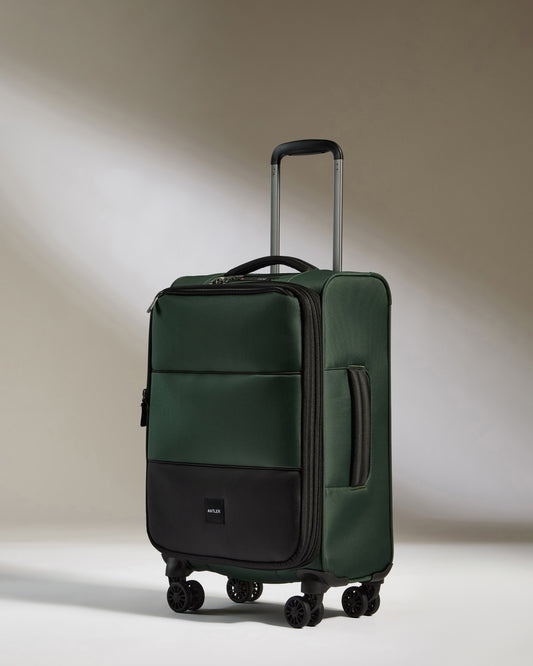 Lightest Carry-on Luggage in Antler Green - Soft Stripe