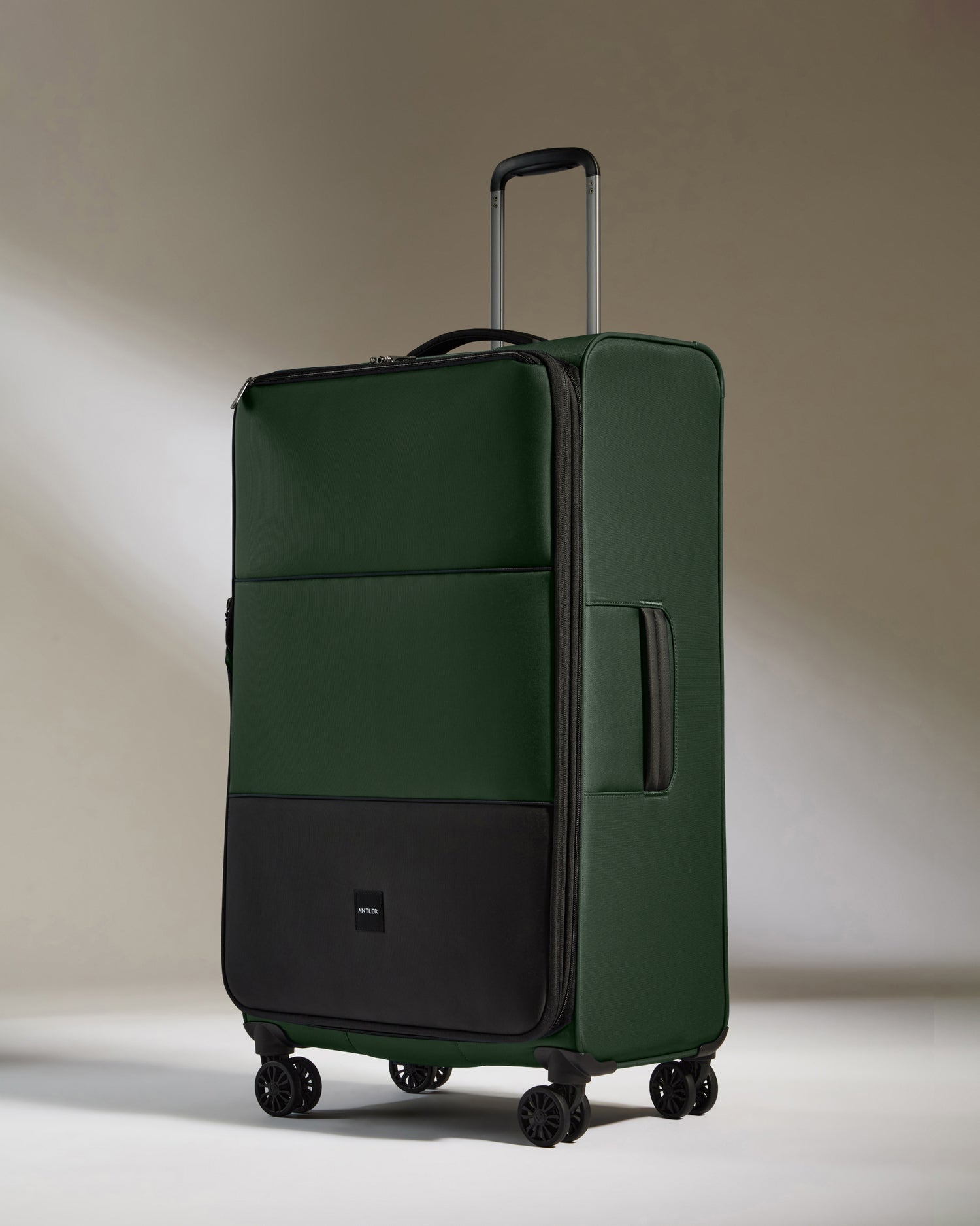 Lightest Large Suitcase in Green Soft Stripe Soft Suitcase
