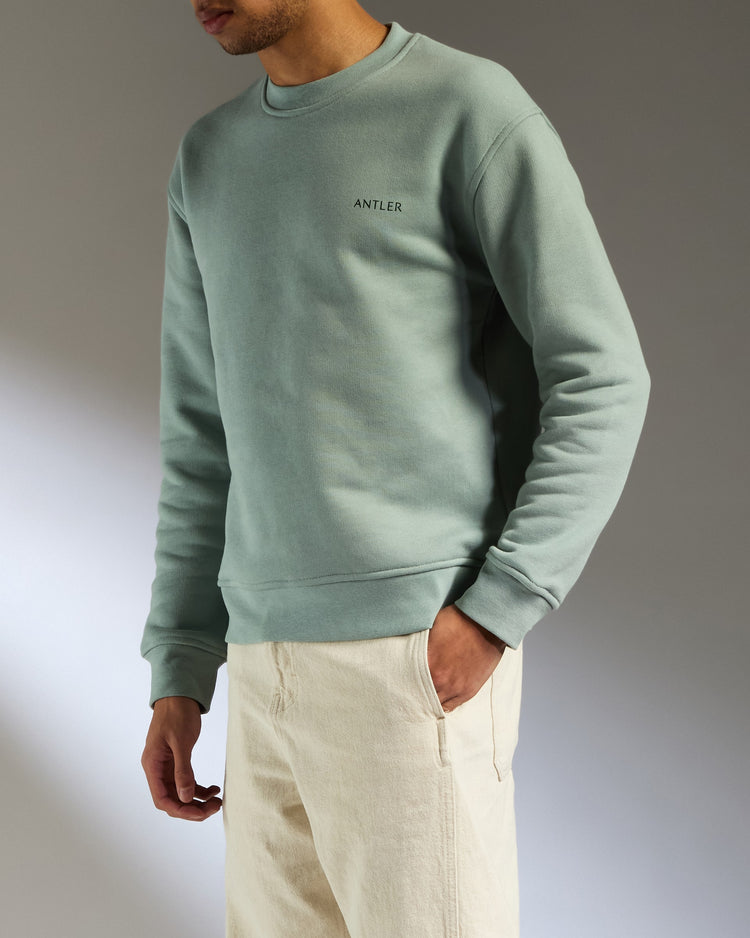 Travel Essential Sweatshirt in Mist Blue