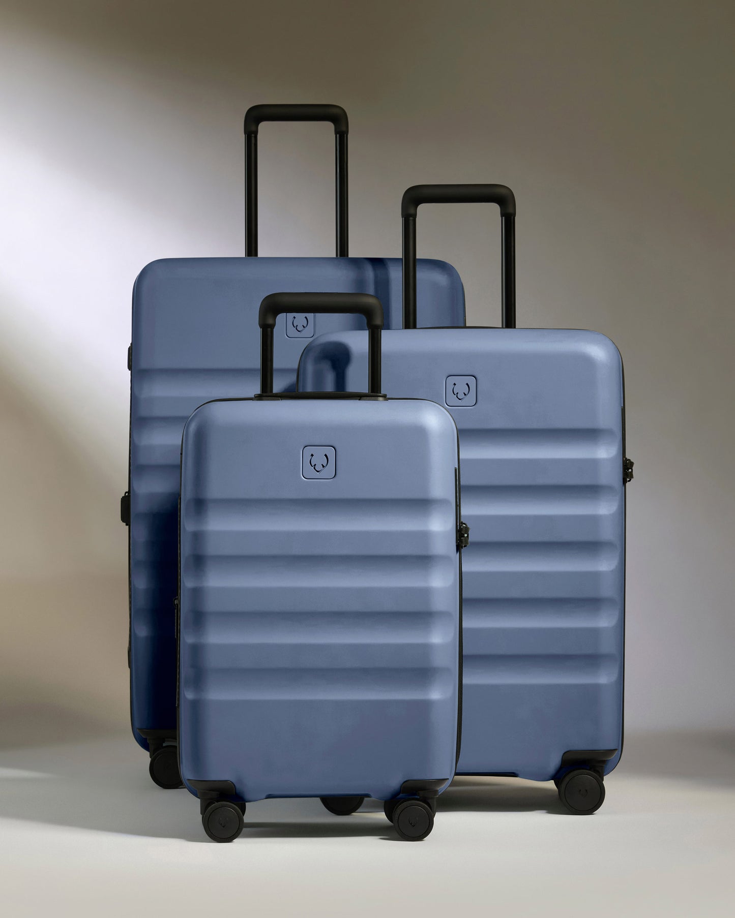 Expandable Carry-on Luggage Set in Ocean Blue - Icon Stripe